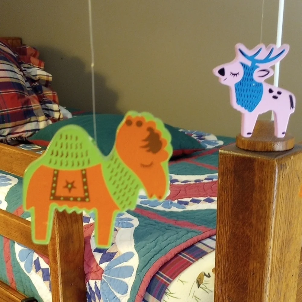 Vintage Baby Bed Mobile for Babies With Music Box - Picture 4 of 12